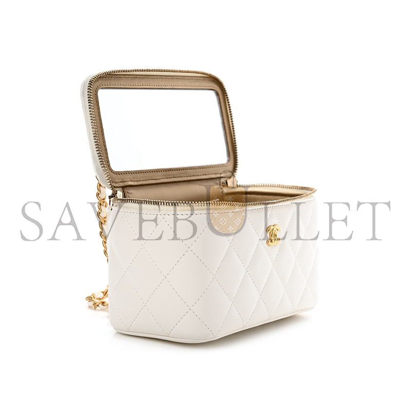 CHANEL PEARL CRUSH SMALL VANITY CASE WITH CHAIN AP2303 (17*9.5*8cm)